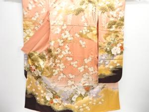 東京ますいわ屋　牡丹に松竹梅模様刺繍振袖